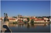 Panorama Prazskeho hradu z Karlova mostu