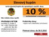 Slevový kupón Restaurace Pivovar Victor