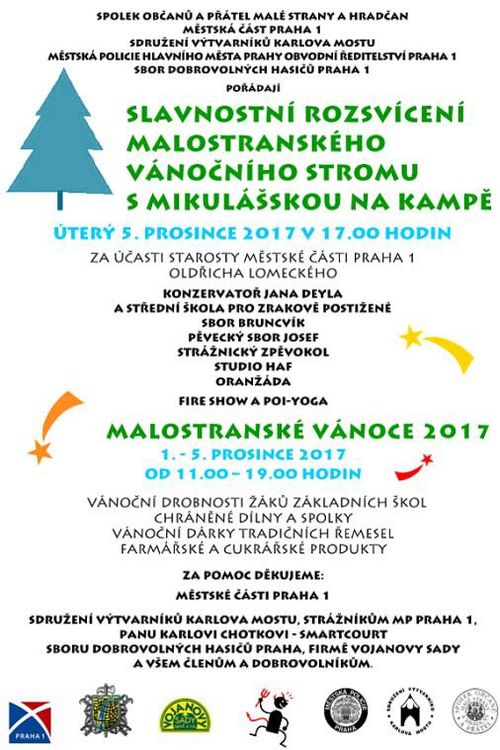 Slavnostni rozsviceni stromu naKampe