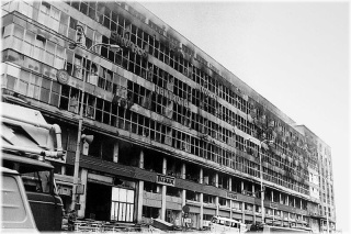 Praha 7 - Veletržní palác - požár budovy (převzato z internetových stránek www.pozary.cz)