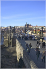 Karlův most - pohled ze Staroměstské mostecké věže