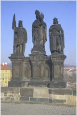 14. Sousoší sv. Norberta, Václava a Zikmunda