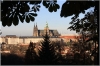 Zahrada Nebozízek - výhled na Pražský hrad