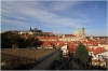Vrtbovská zahrada - výhled na Pražský hrad a Staré město