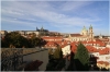 Vrtbovská zahrada - výhled na Pražský hrad a Staré město