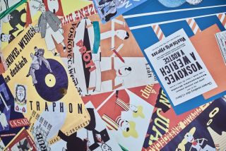 Praha 1 - Werichova vila - plakátový strop