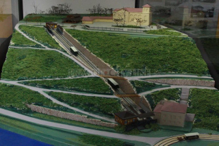 Praha 7 - Letná - maketa lanové dráhy z muzea MHD