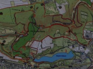 Divoká Šárka -  mapka