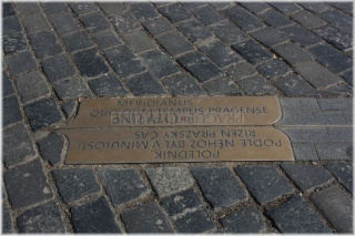 Praha 1 - Staroměstské náměstí - Pražský poledník