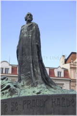 Staroměstské náměstí - pomník mistra Jana Husa