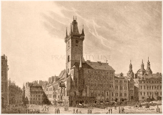 Staroměstská radnice v roce 1825