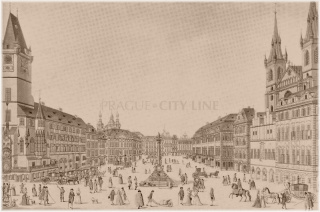 Staroměstské náměstí kolem roku 1793