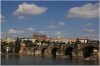Panorama Pražského hradu - pohled od Smetanova nábřeží