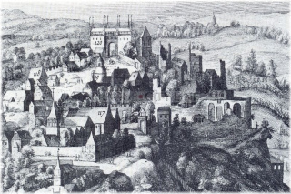 Vyšehrad - mědiryt 1601