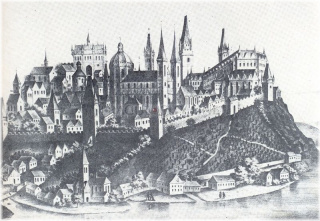 Romantizující pohled na Vyšehrad