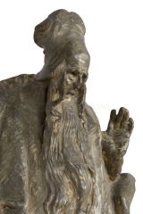 Model plastiky Rabi Löwa na budově pražského magistrátu