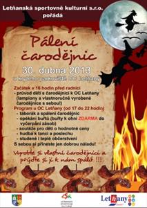 Pálení čarodějnic a lampionový průvod v OC Letňany