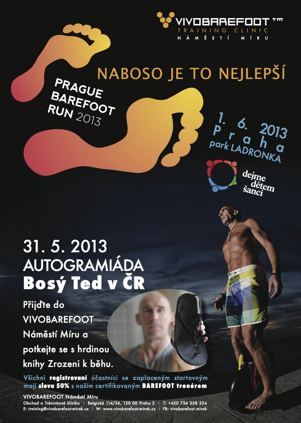 Prague Barefoot Run na Den dětí