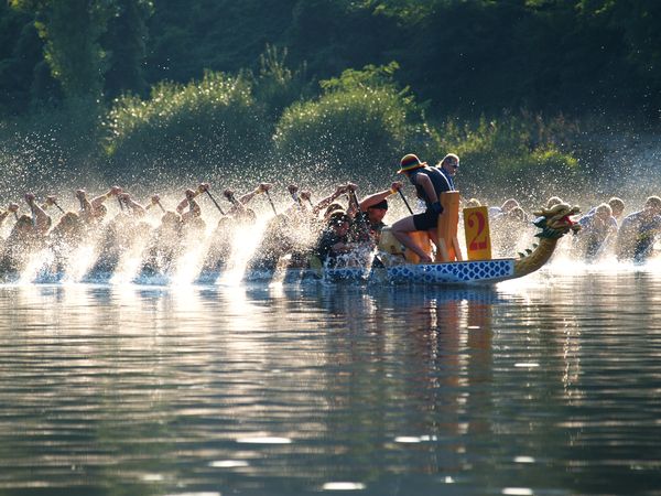 Rotary závody dračích lodí na Vltavě