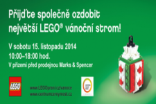 Nejvyšší vánoční strom z kostek LEGO vyroste v CCM