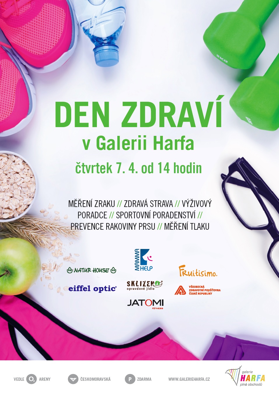 Jarní den zdraví v Galerii Harfa