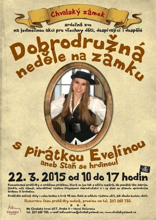 Dobrodružná neděle na zámku s pirátkou Evelínou