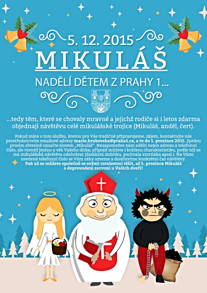 Mikulášská nadílka na Praze 1