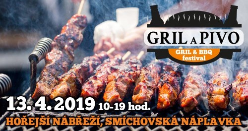 Gril a pivo na náplavce