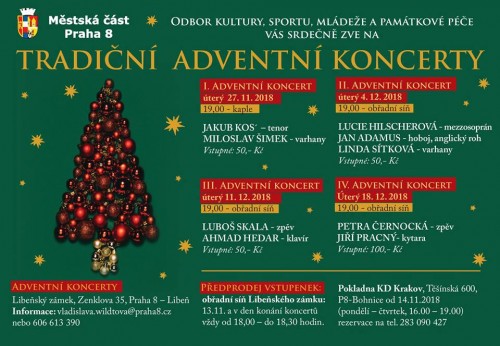 Adventí Koncerty na Praze 8