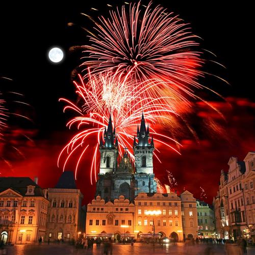 Silvestr v Praze 2018 a Nový rok 2019 na Staroměstském náměstí