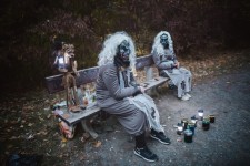 Noční strašidelný les park Cibulka - stezka odvahy