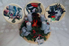 Workshop koláže - Talíře a vánoční ozdoby pro rod Thunů