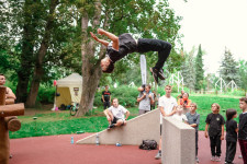 Parkour show na Výstavišti